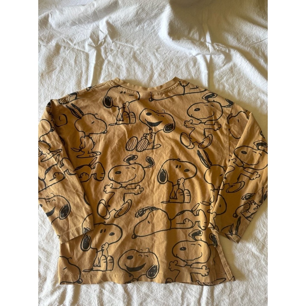 Zara Peanuts Snoopy Long Sleeve Graphic T-Shirt-Kids - Picture 2 of 4
